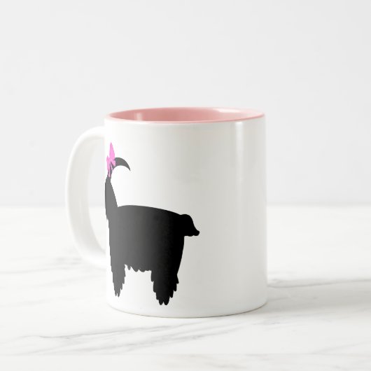 Coquette Goat Zweifarbige Tasse (Vorderseite Links)