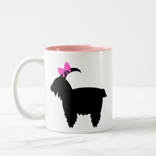 Coquette Goat Zweifarbige Tasse (Links)