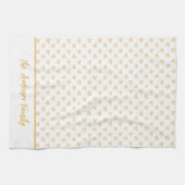 Coquette Gold Glanz Schleife  Geschirrtuch (Horizontal)