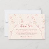 Coquette Goose 1st Birthday Dankeskarte (Vorderseite)