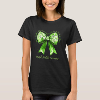 Coquette Green Bow unterstützt psychische Gesundhe T-Shirt