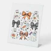 Coquette Halloween Ghost Nurse Classic T-Shirt Sockelschild (Vorderseite)