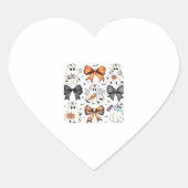 Coquette Halloween Ghost Nurse Klassischer T - Shi Herz-Aufkleber (Vorderseite)