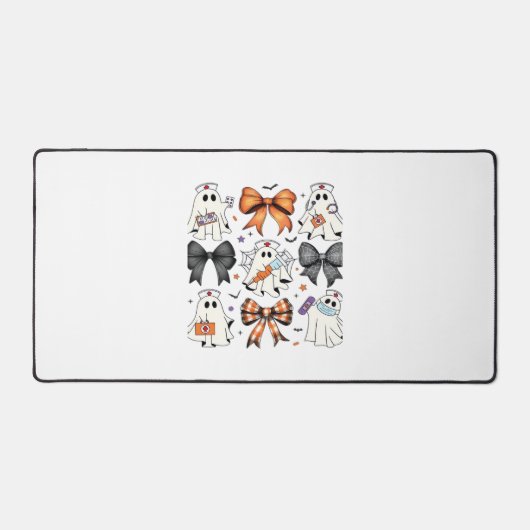 Coquette Halloween Ghost Nurse Klassischer T - Shi Schreibtischunterlage (Vorderseite)