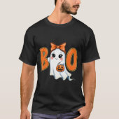 Coquette Halloween Girly Boo Ghost Ästhetik 2025 T-Shirt (Vorderseite)