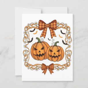 Coquette Halloween-Kürbis: Eine gruselige und denn Postkarte