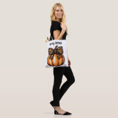 Coquette Halloween Leopart Bow Pumpkin Retro Tasche (Am Model)
