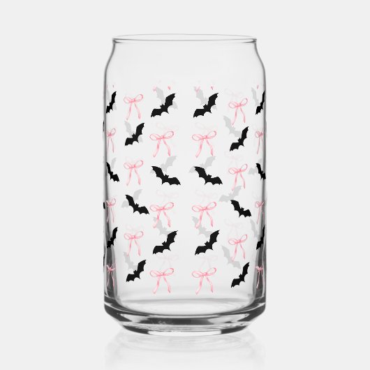 Coquette Halloween rosa Bohnen und Fledermäuse Dosenglas (Links)