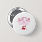 Coquette Hamptons Badminton Preppy Vintage Soft Gi Button (Vorne & Hinten)