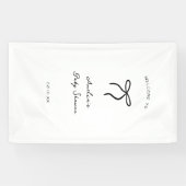 coquette handgezeichnetene Babyparty Banner (Horizontal)