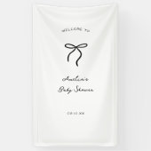 coquette handgezeichnetene Babyparty Banner (Vertikal)