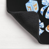 Coquette Hanukkah Bow Jewish Bow Menorah Bow Women Mousepad (Ecke)