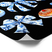 Coquette Hanukkah Bow Jewish Bow Menorah Bow Women Poster (Ecke)