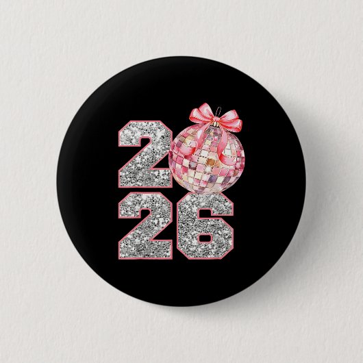 Coquette Happy New Year Party 2026 Family Women Gi Button (Vorderseite)