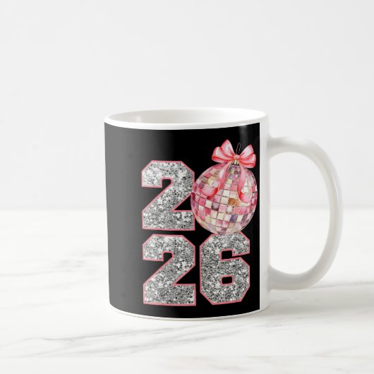 Coquette Happy New Year Party 2026 Family Women Gi Kaffeetasse (Rechts)