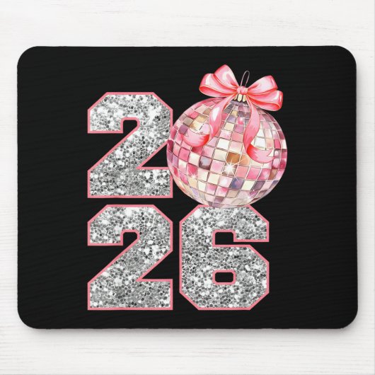 Coquette Happy New Year Party 2026 Family Women Gi Mousepad (Vorne)