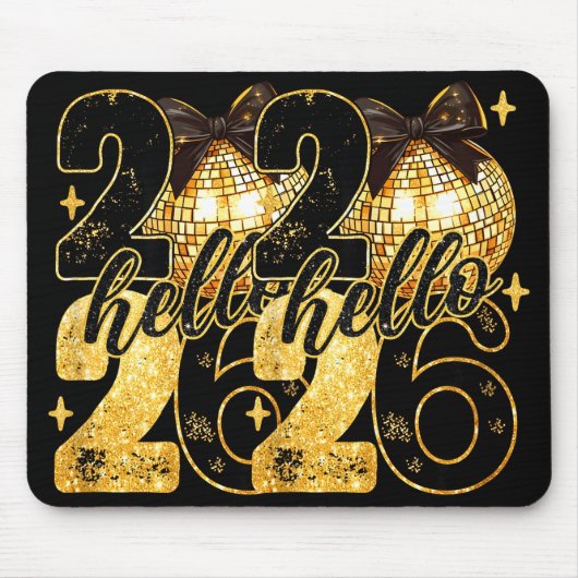 Coquette Happy New Year Party 2026 Family Women Gi Mousepad (Vorne)