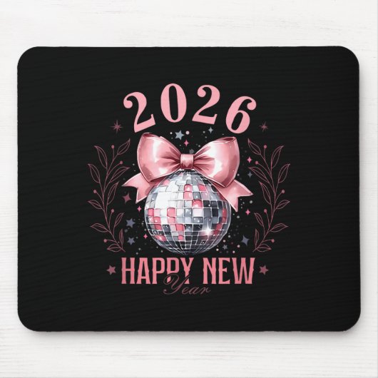 Coquette Happy New Year Party 2026 Family Women Gi Mousepad (Vorne)