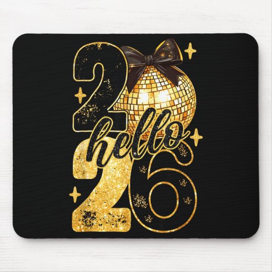 Coquette Happy New Year Party 2026 Family Women Gi Mousepad (Vorne)