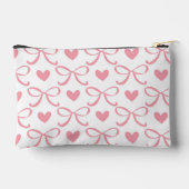 Coquette Heart and Bow Accessory Bag Zubehörtasche (Rückseite)