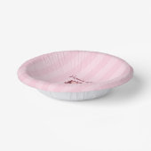 Coquette Heart Birthday Cake Paper Plate Pappteller (Gewinkelt)