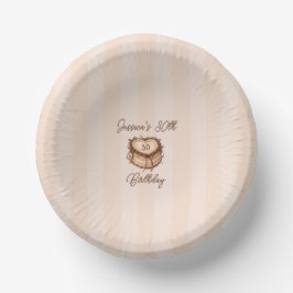 Coquette Heart Birthday Cake Paper Plate Pappteller
