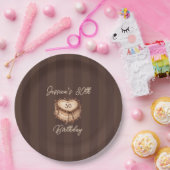 Coquette Heart Birthday Cake Paper Plate Pappteller (Party)