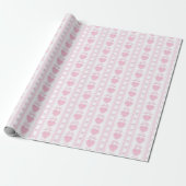 “Coquette Heart & Bow Wrapping Paper – Pink Romant Geschenkpapier (Ungerollt)