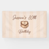 Coquette Heart Cake Banner (Horizontal)