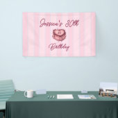 Coquette Heart Cake Banner (Messeveranstaltung)