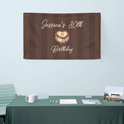 Coquette Heart Cake Banner (Messeveranstaltung)