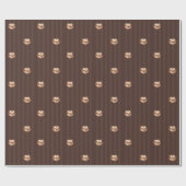 Coquette-Herz-Geburtstagskuchen Geschenkpapier (Flach)
