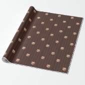 Coquette-Herz-Geburtstagskuchen Geschenkpapier (Ungerollt)