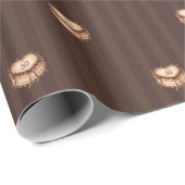 Coquette-Herz-Geburtstagskuchen Geschenkpapier (Rolleneckpunkt)
