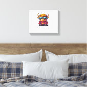 Coquette Highland Cow Bubblegum Tshirt Design, Hol Leinwanddruck (Insitu (Schlafzimmer))