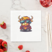 Coquette Highland Cow Bubblegum Tshirt Design, Hol Serviette (Beispiel)