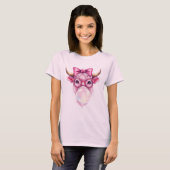 Coquette Highland Kuh Bubblegum Tshirt Design (Vorne ganz)