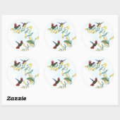 Coquette Hummingbird Bird Blume Stickers (Blatt)