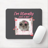 Coquette Ich bin buchstäblich nur ein Mädchen Lust Mousepad (Mit Mouse)