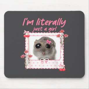 Coquette Ich bin buchstäblich nur ein Mädchen Lust Mousepad