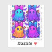 Coquette Iridescent Halloween Aufkleber (Blatt)