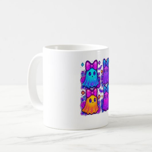 Coquette Iridescent Halloween Kaffeetasse (Vorderseite Links)