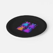 Coquette Iridescent Halloween Pappteller (Schrägansicht)