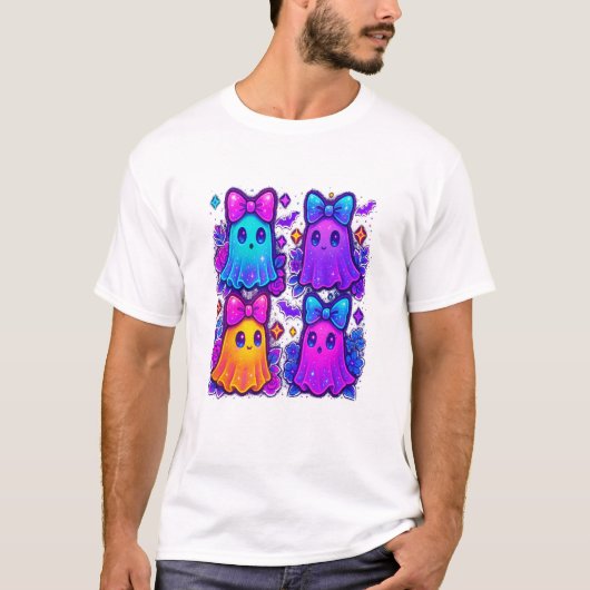 Coquette Iridescent Halloween T-Shirt (Vorderseite)