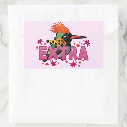 Coquette ist gespült *EXTRA* Rechteckiger Aufkleber (Tasche)