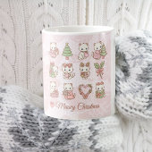 Coquette Kawaii Cat Christmas Kaffeetasse