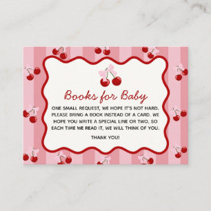 Coquette Kirsch Bücher für Baby Karte
