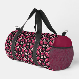 Coquette-Kirschmuster Rosa Schleife Ästhetik Duffle Bag