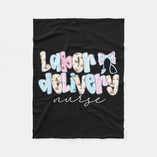 Coquette Labor And Delivery Nurse Crewneck, Bow St Fleecedecke (Vorderseite)