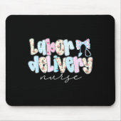 Coquette Labor And Delivery Nurse Crewneck, Bow St Mousepad (Vorne)